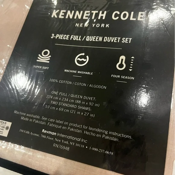 50%OFF‼️Kenneth Cole NY Lexington Floral Luxury Bedding 3pc duvet set Full QUEEN - Picture 14 of 15